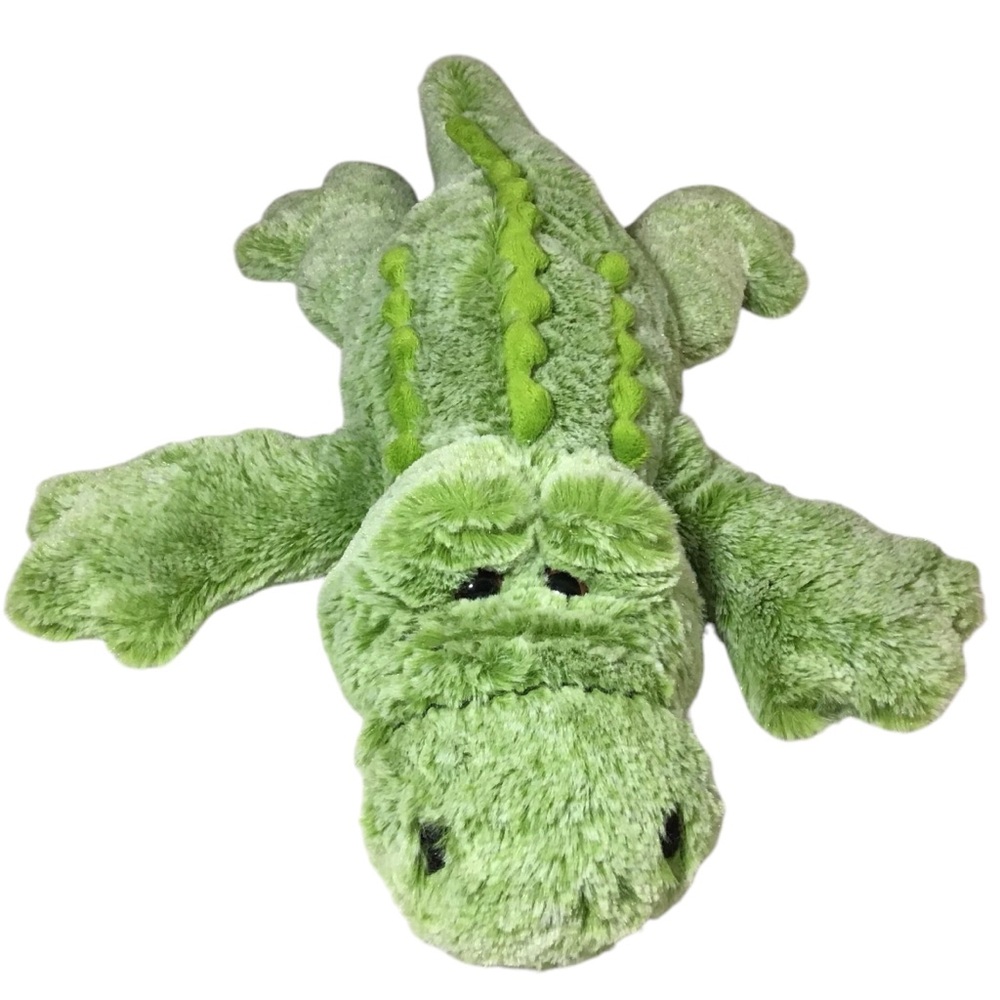 Puzzled Alligator Stuffed Animal Plush Reptile Green Spikes